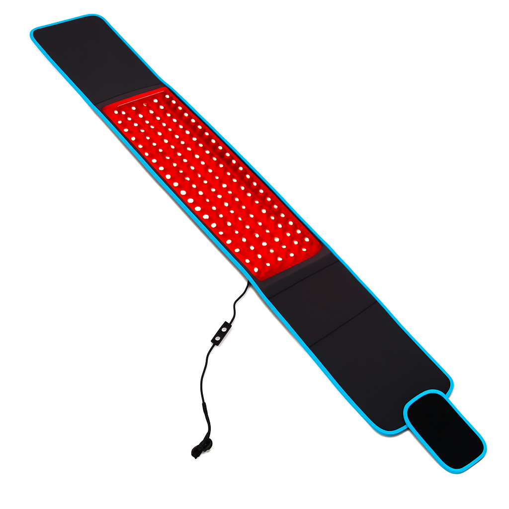 חגורת טיפול באור LED AuraFlex — 660nm ו-850nm, 105 נורות LED