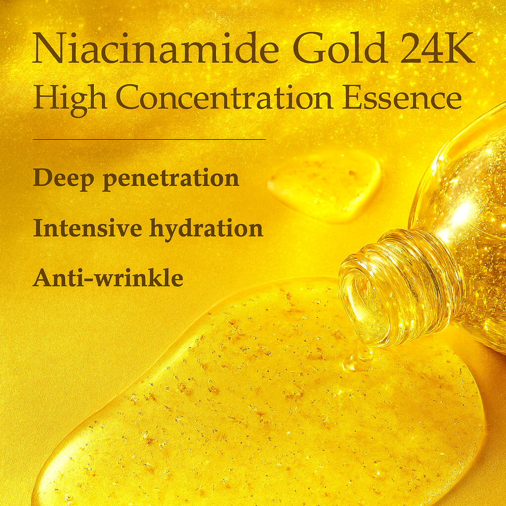 Gilded Glow 烟酰胺护肤套装 — 精华液和黑眼圈淡化霜