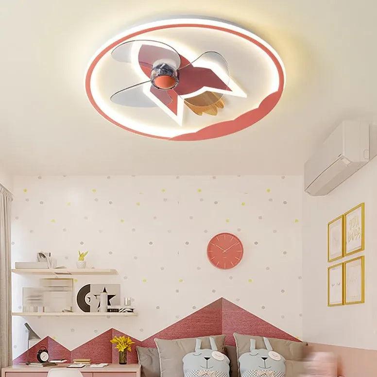 Intelligens lámpával felszerelt mennyezeti ventilátor gyermekeknek | livraina