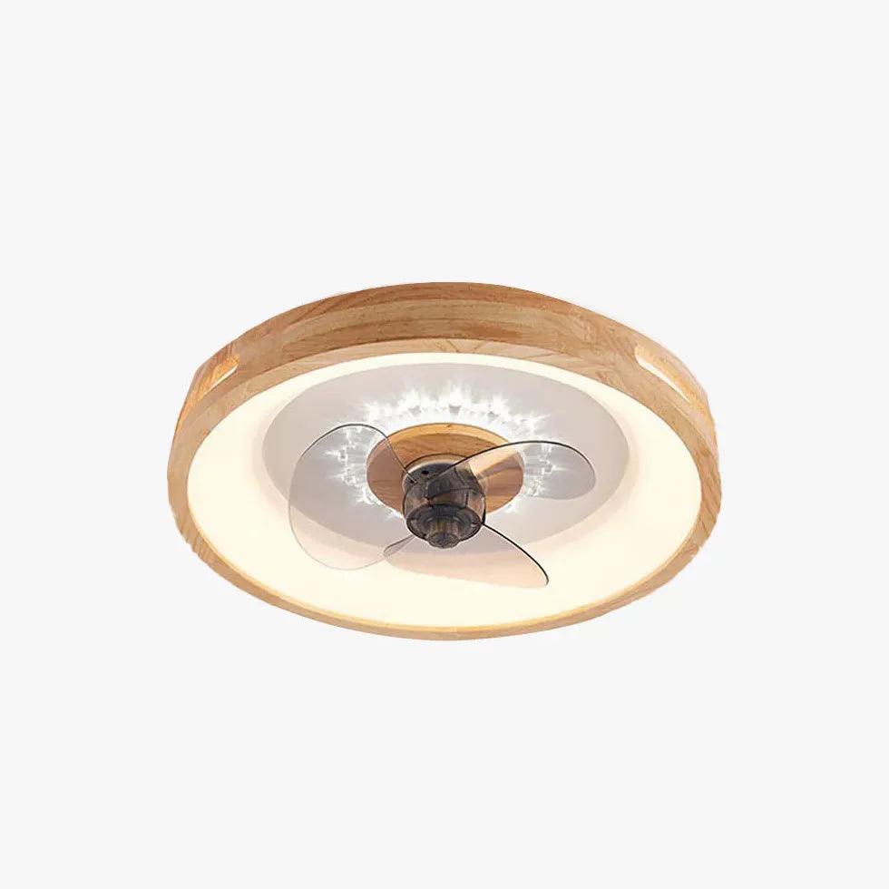 Fából készült mennyezeti ventilátor lámpával hálószobába | livraina