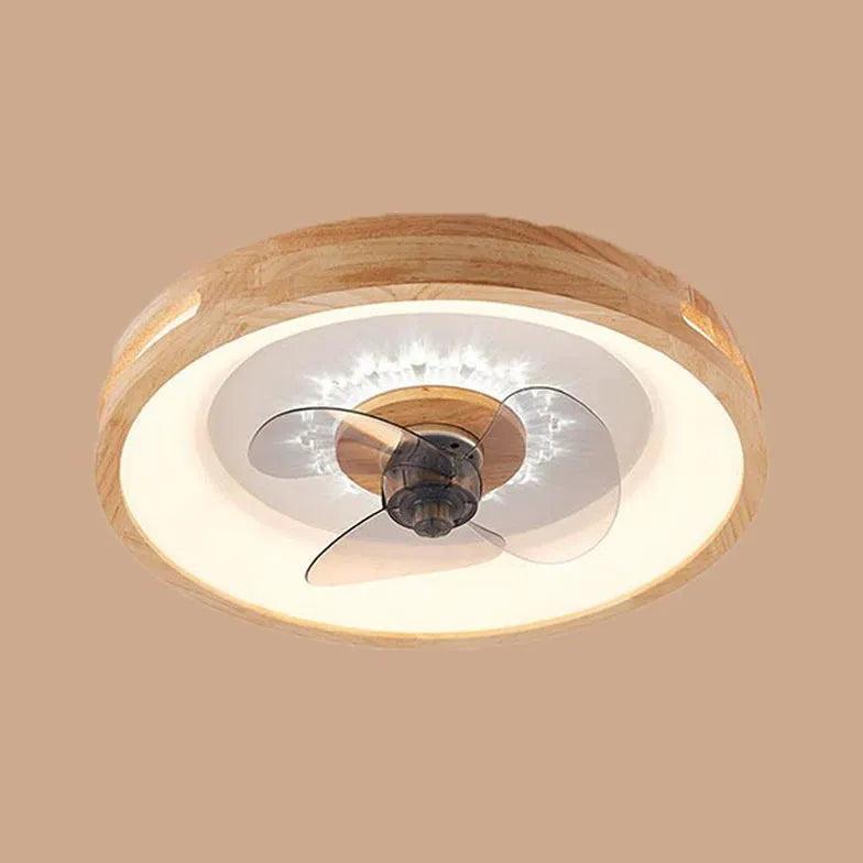 Fából készült mennyezeti ventilátor lámpával hálószobába | livraina