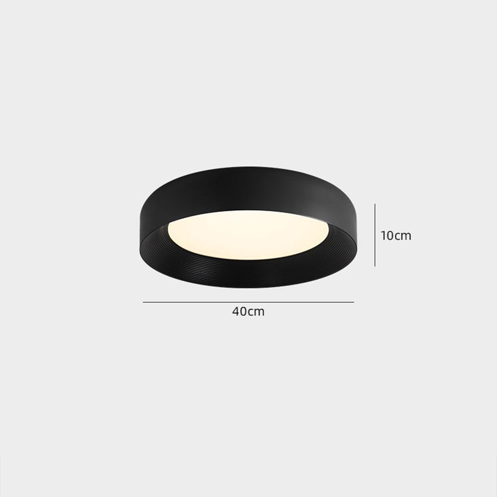 Lámpara de techo redonda blanca de espectro completo con protección ocular | livraina