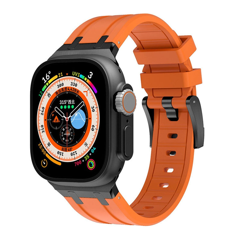 NovaLink tykk silikonrem til Apple Watch — titanadapter