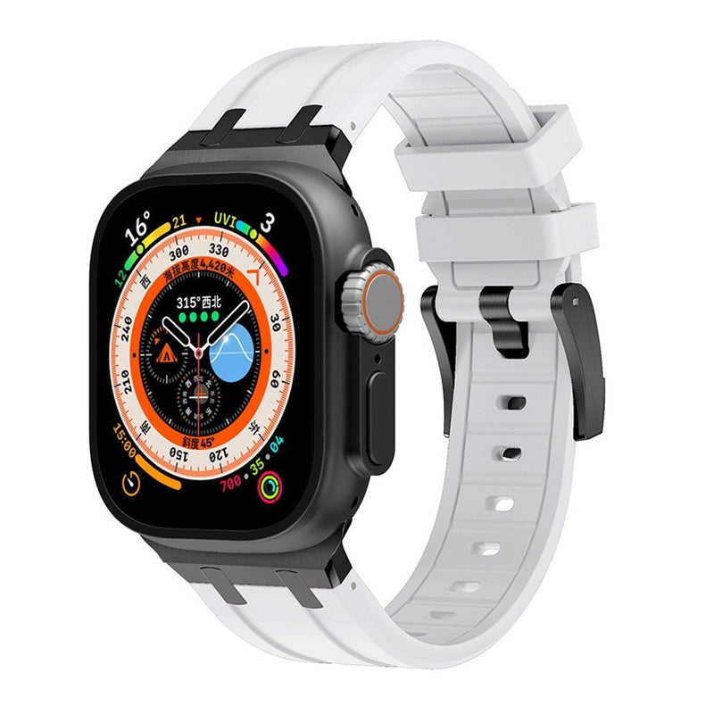 NovaLink tykk silikonrem til Apple Watch — titanadapter