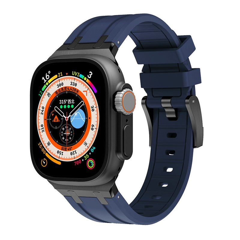NovaLink tykk silikonrem til Apple Watch — titanadapter