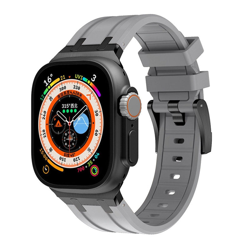 NovaLink tykk silikonrem til Apple Watch — titanadapter
