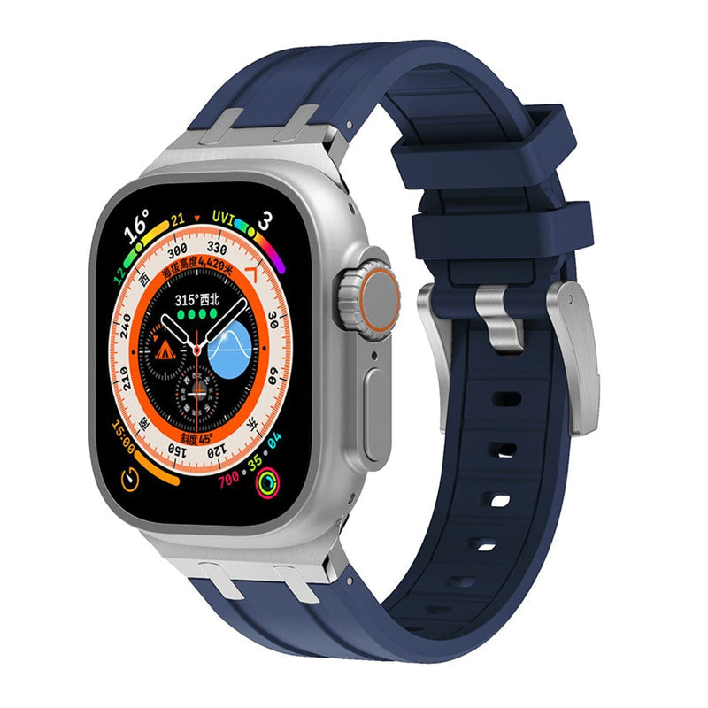 NovaLink tykk silikonrem til Apple Watch — titanadapter