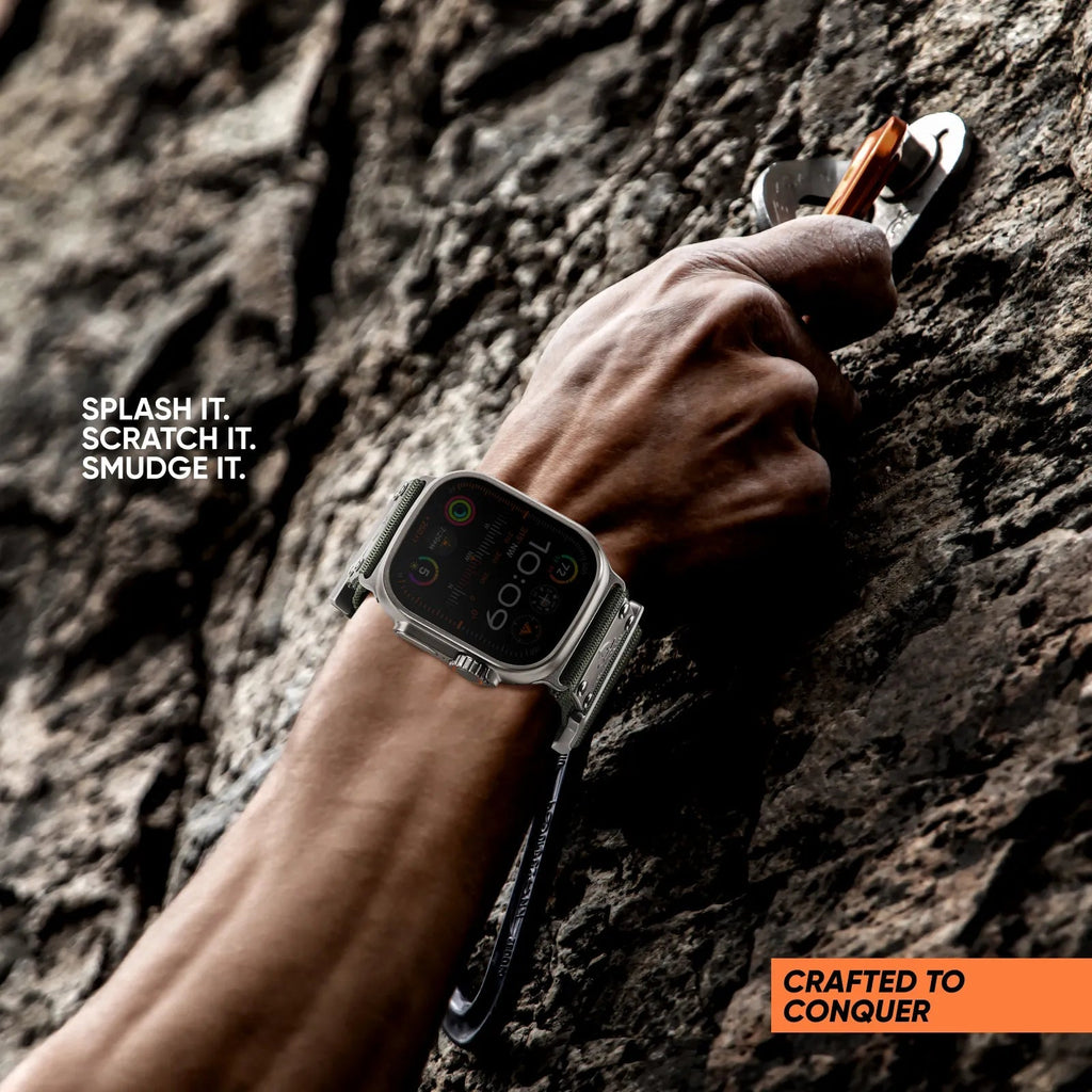 FREEDOM 30mm ultra széles nejlon Apple Watch-szíj, fém jelvényekkel