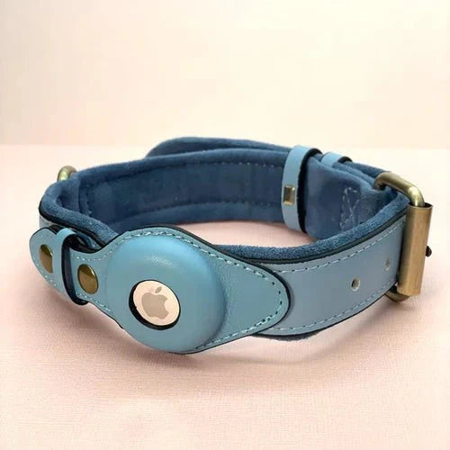 SafeTrack AirTag-Hundehalsband – Kompatibel mit der „Wo ist?“-App und Android-Trackern