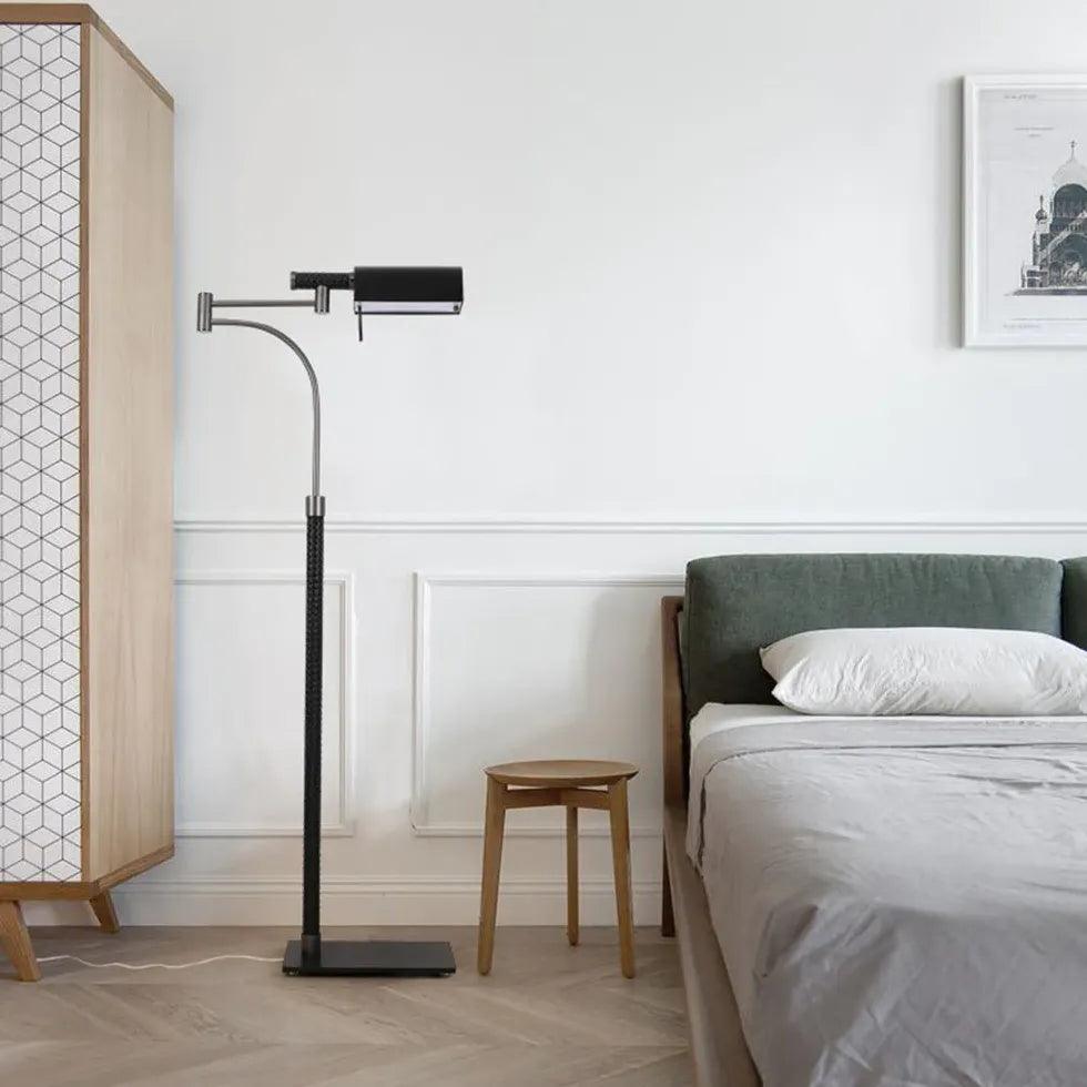 Golvlampa med modern läderdesign för vardagsrum | livraina
