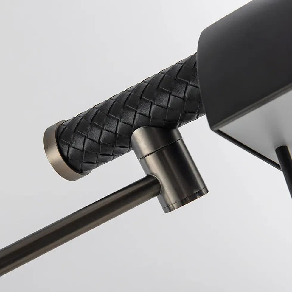 Golvlampa med modern läderdesign för vardagsrum | livraina