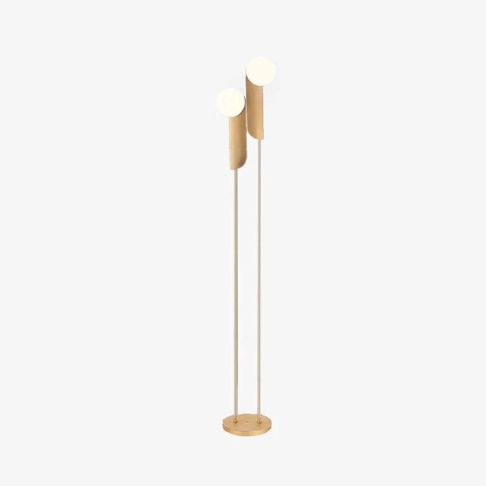 Gulvlampe med nordisk glasskule til stuen | livraina
