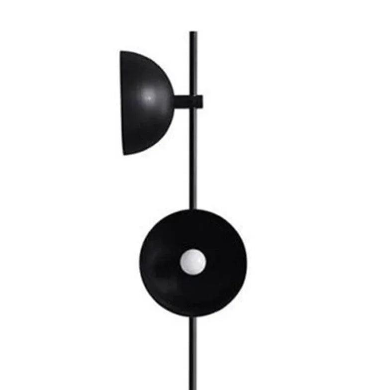 Svart moderne metallgulvlampe til stuen | livraina