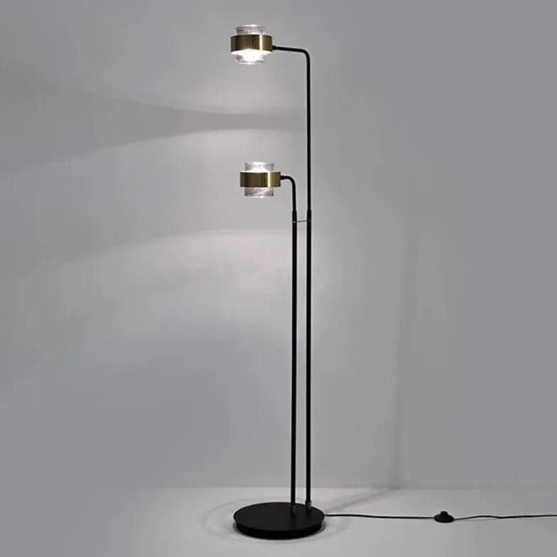 Lámparas de pie de vidrio con diseño de columna nórdico | livraina