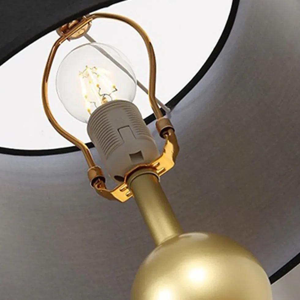 Ögonvänlig svart golvlampa med stativ för vardagsrummet | livraina