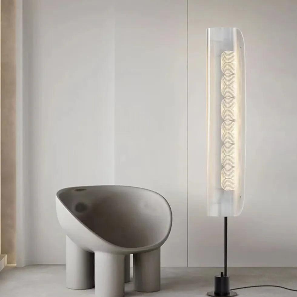Lámparas de pie con diseño moderno en espiral para sala de estar | livraina