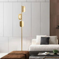 Gulvlampe med nordisk marmorlook til stuen | livraina