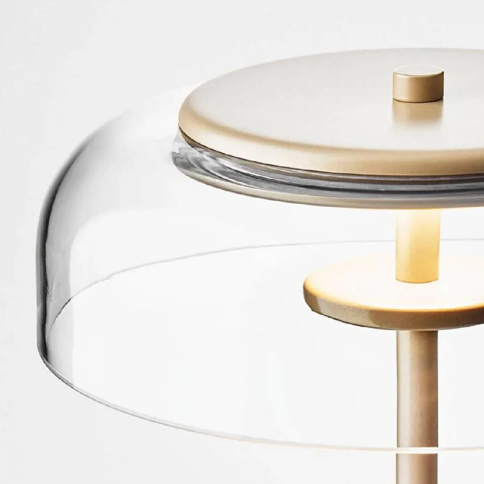 Gulvlampe i glas med moderne design til stuen | livraina