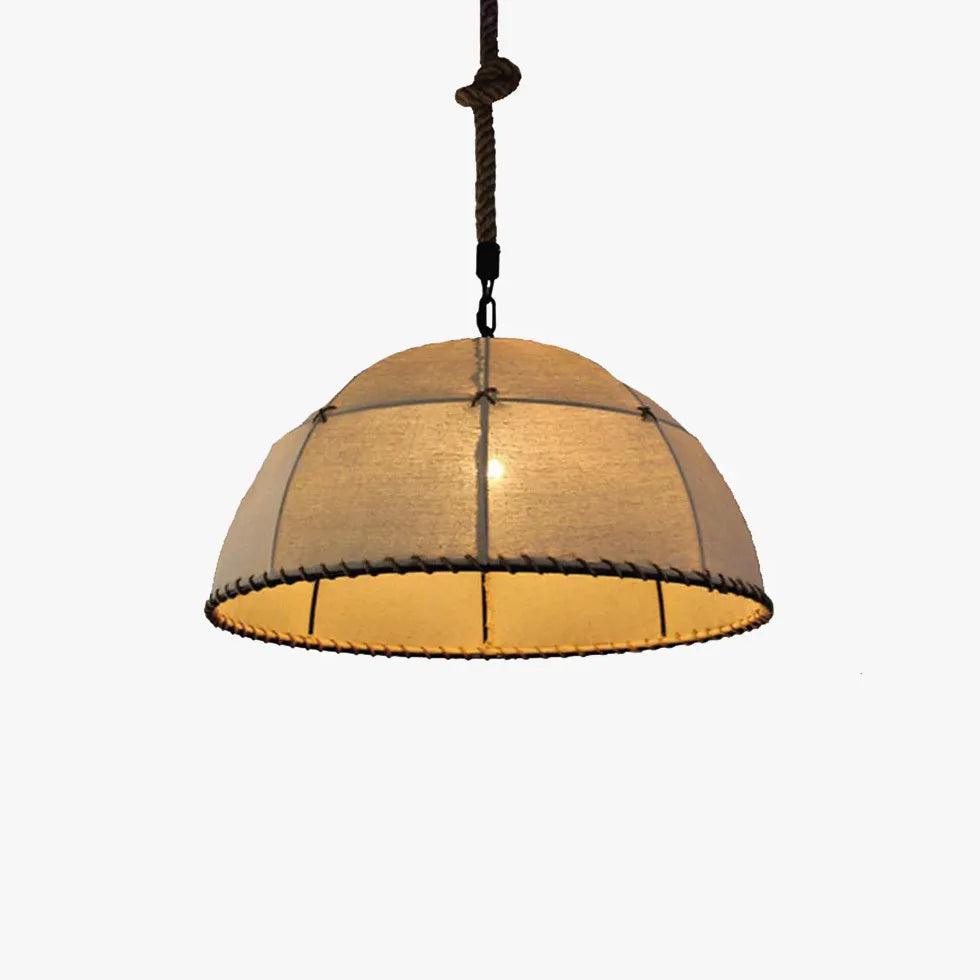 Puoliympyränmuotoinen juuttiköysiriippuvalaisin, vintage-tyyliä, UK | livraina