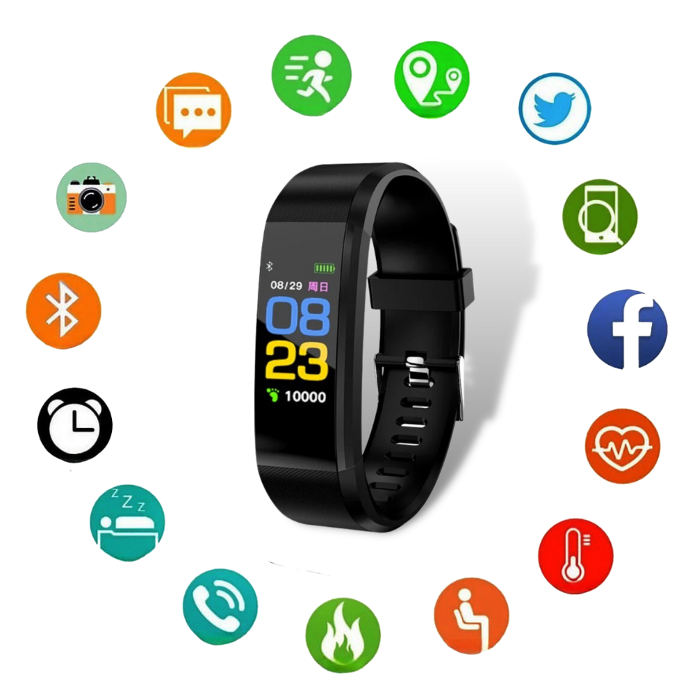 Senioren-Smartwatch — Vereinfachte Benutzeroberfläche zur Überwachung von Herzfrequenz und Blutdruck