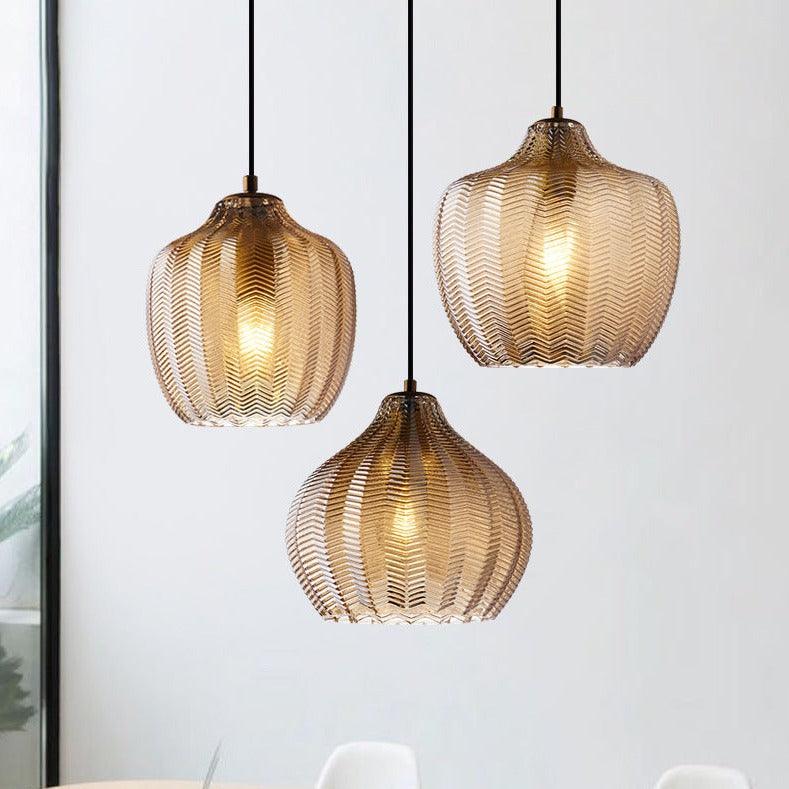 Kreativní luxusní skleněné světlo se 3 svítidly | livraina