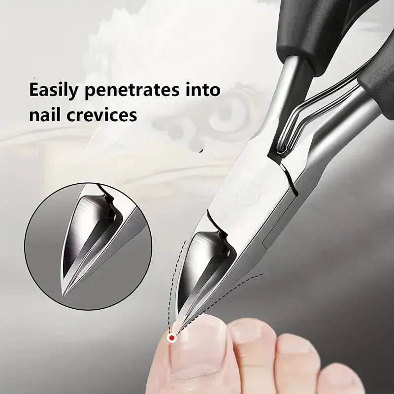 GripNail Pro -varpaankynsisakset — ergonominen muotoilu paksuille kynsille