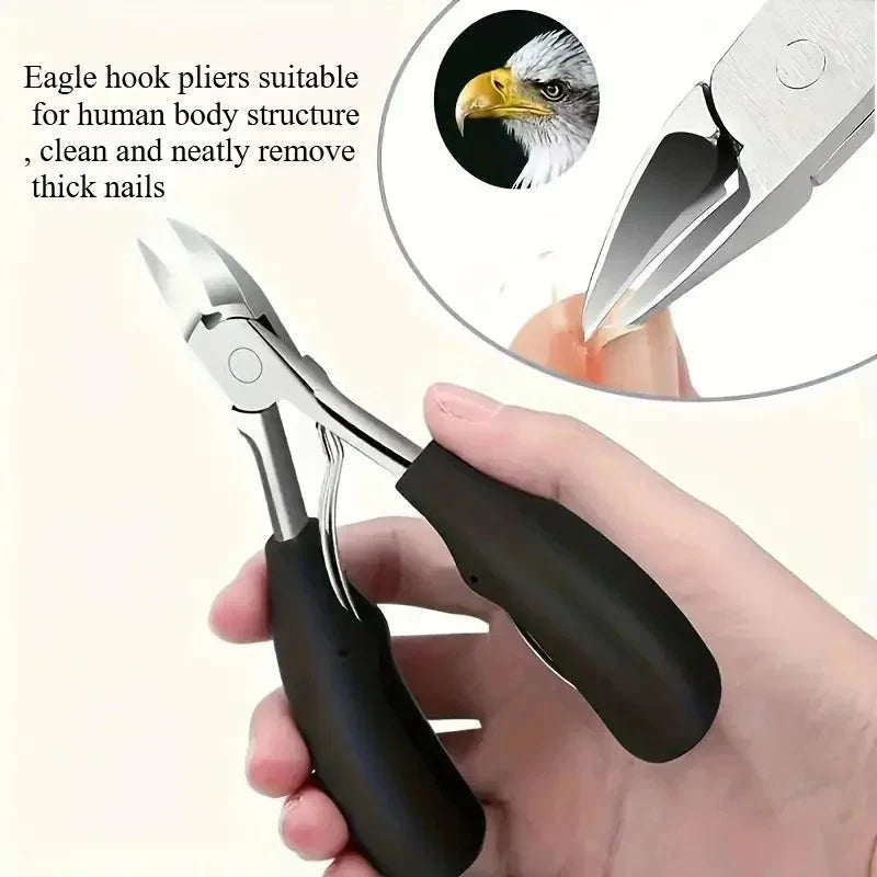 GripNail Pro -varpaankynsisakset — ergonominen muotoilu paksuille kynsille