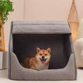Cuccia chiusa per cani CozyNest — Calda villa per animali domestici di taglia media e grande