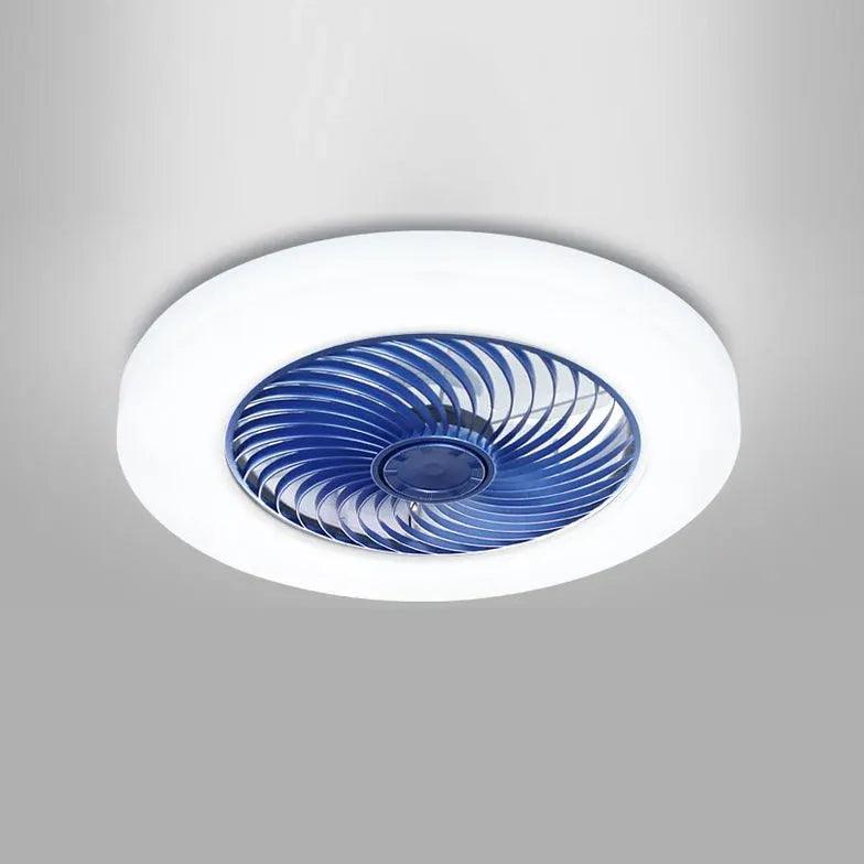 Kruhové moderní stropní ventilátory s LED světly | livraina