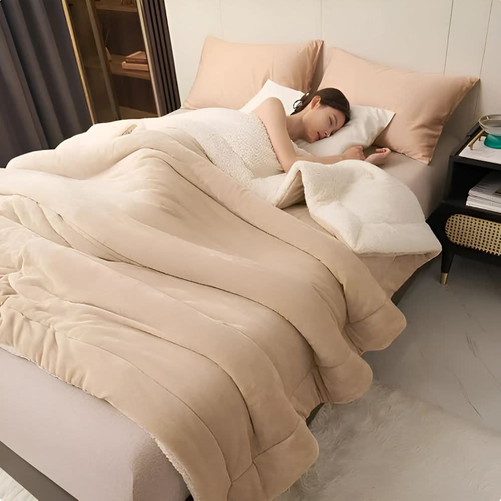 Pătură CozyNest Luxe din flanelă fleece plușată — Căldură și moliciune