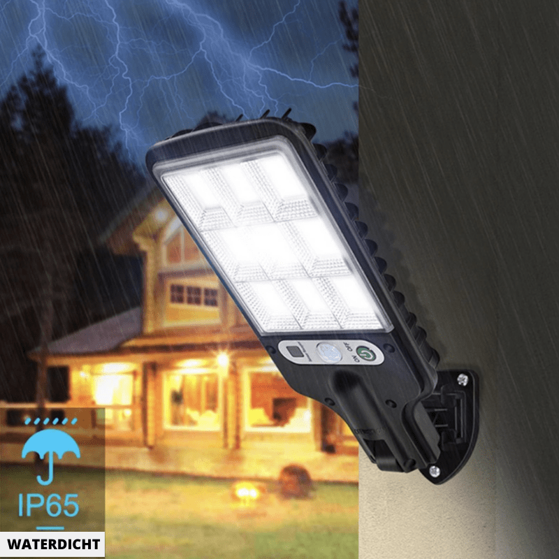 مصباح الحديقة اللاسلكي LED SunNova — مستشعر حركة، IP65، جهاز تحكم عن بُعد