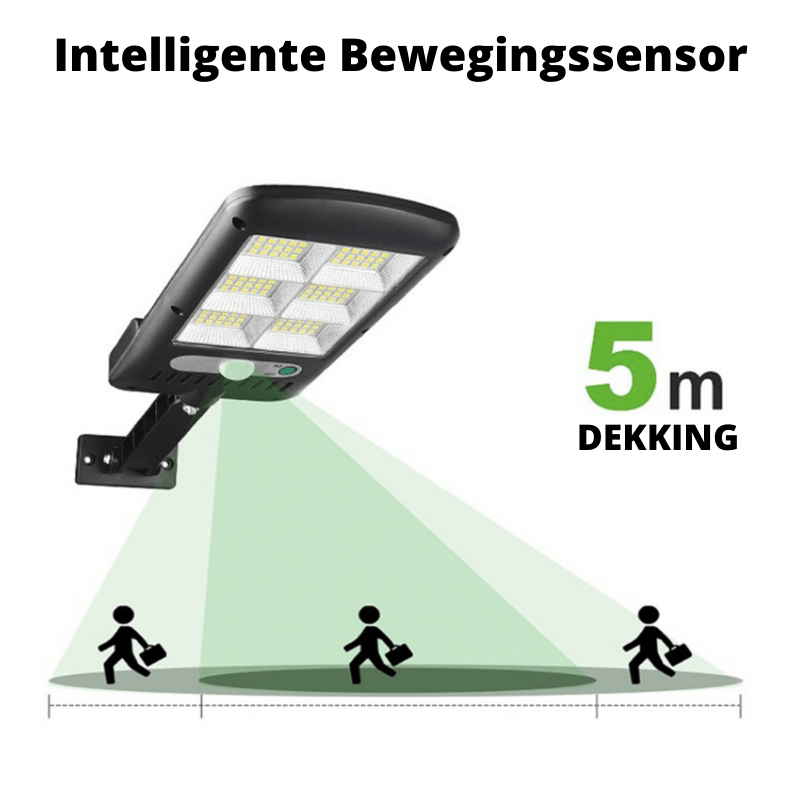 مصباح الحديقة اللاسلكي LED SunNova — مستشعر حركة، IP65، جهاز تحكم عن بُعد