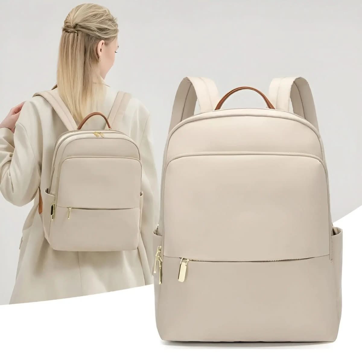 Sac à dos multifonctionnel pour femme Mira — Résistant aux intempéries, 2 compartiments