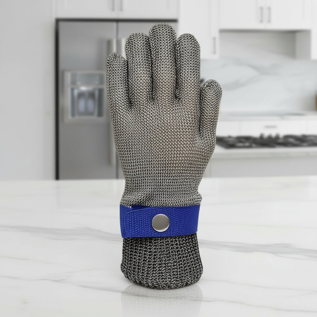 Gants en acier inoxydable ApexGuard Pro — Résistance maximale aux coupures