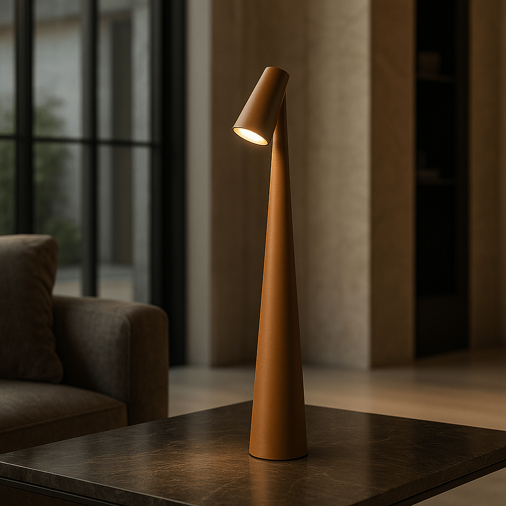 LumaNova oppladbar bordlampe - moderne stil, batteri med lang levetid