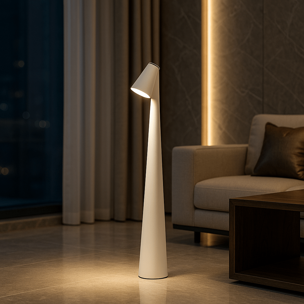 LumaNova oppladbar bordlampe - moderne stil, batteri med lang levetid