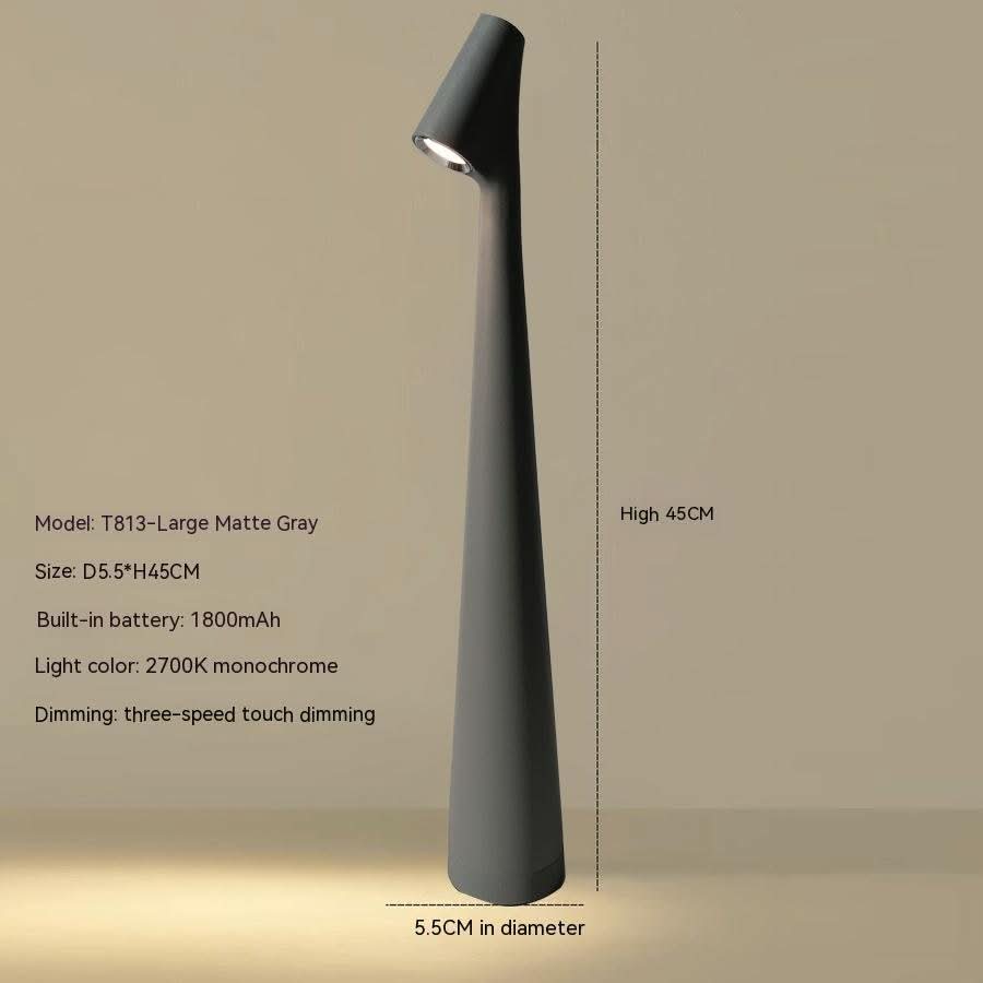 LumaNova oppladbar bordlampe - moderne stil, batteri med lang levetid