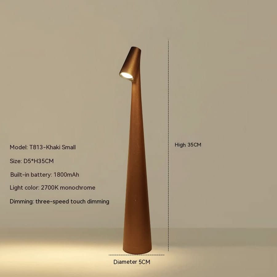 LumaNova oppladbar bordlampe - moderne stil, batteri med lang levetid