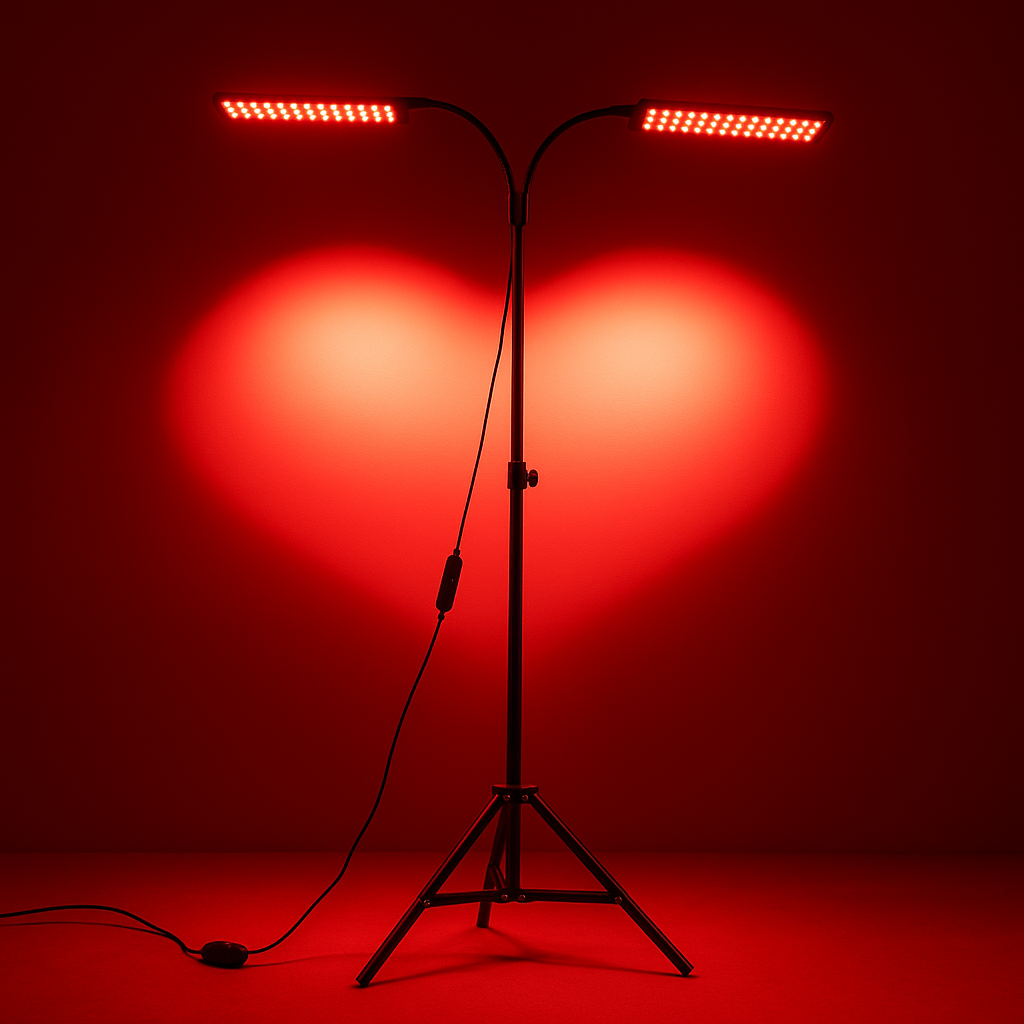 Lampe de luminothérapie rouge flexible Theia — 660 nm/850 nm, double tête