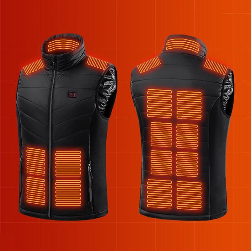אפוד מחומם PolarGlide — חימום מלא של פלג הגוף העליון ב-13 אזורים