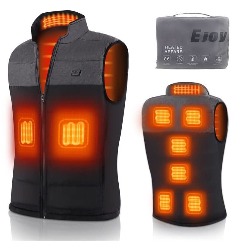 אפוד מחומם PolarGlide — חימום מלא של פלג הגוף העליון ב-13 אזורים