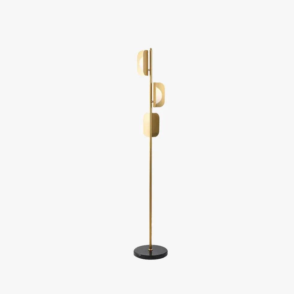 Gulvlampe med nordisk marmorlook til stuen | livraina