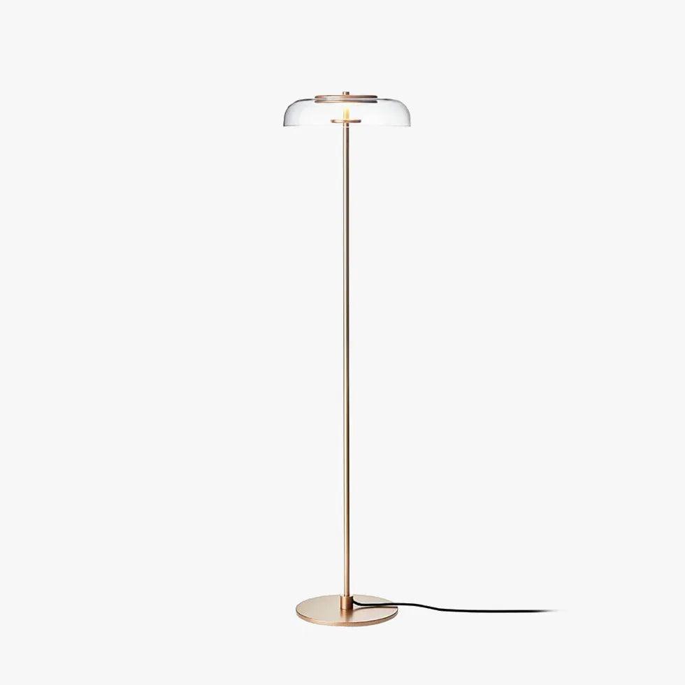 Gulvlampe i glas med moderne design til stuen | livraina
