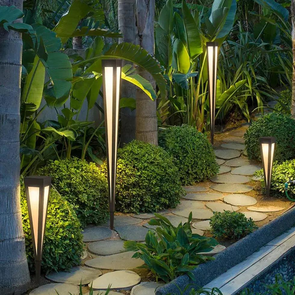 Kegelvormige waterdichte solartuinlamp | livraina