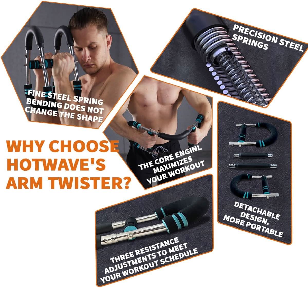NovaFlex verstellbarer Power-Twister - Für Brust, Trizeps und Unterarme