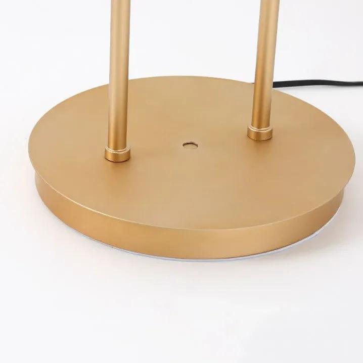 Gulvlampe med nordisk glasskule til stuen | livraina