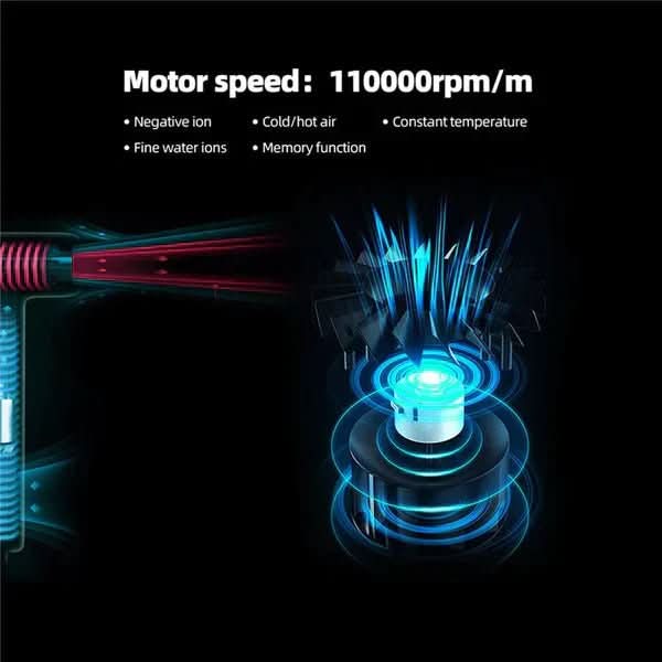 AeroVibe profesionální ultralehký fén — rychlý styling