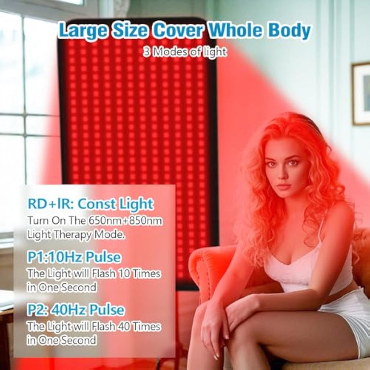 Full Body Infrared Light Therapy Mat — 40 x 24 Inch Pad