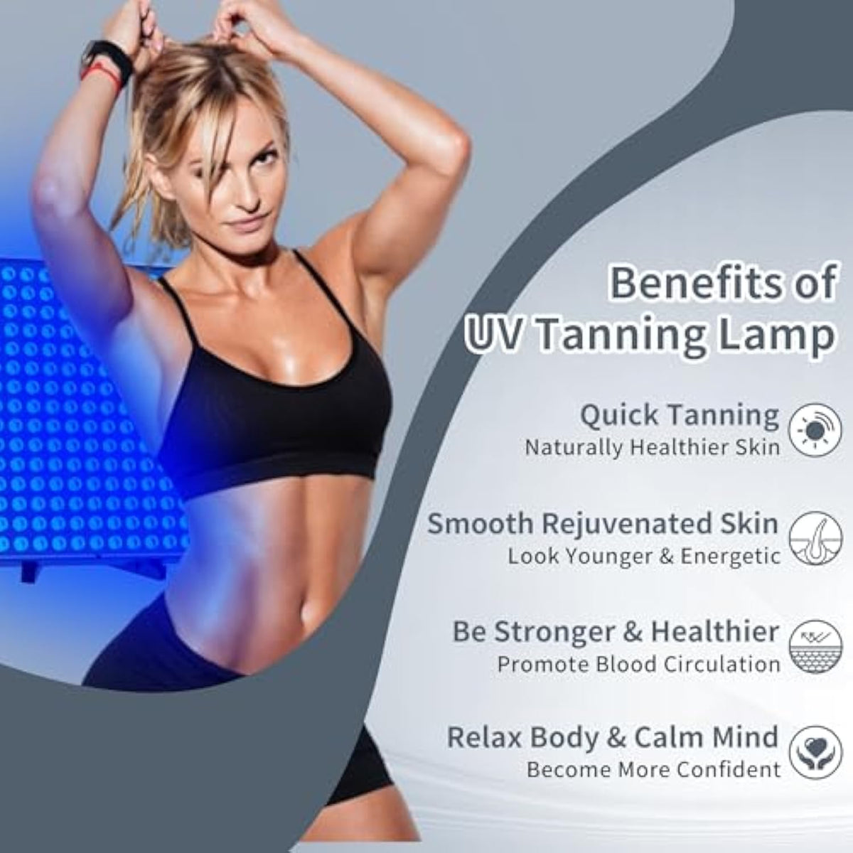 AstraGlow UV Tanning Light Facial Solarium Sun Lamp