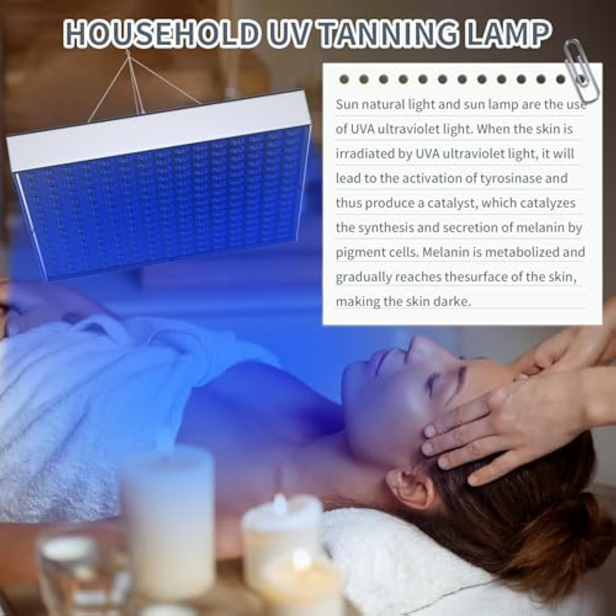 AstraGlow UV Tanning Light Facial Solarium Sun Lamp